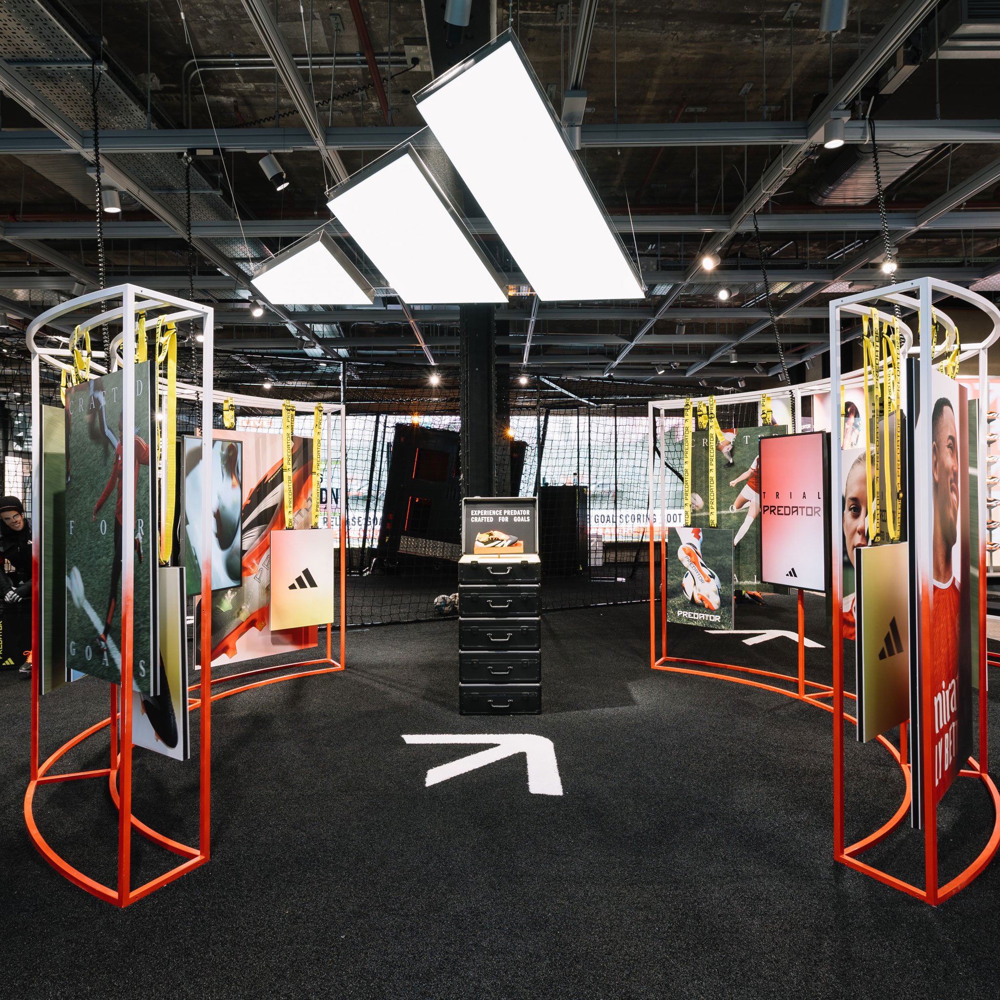 Immersive retail brand activation display inside a store environment
