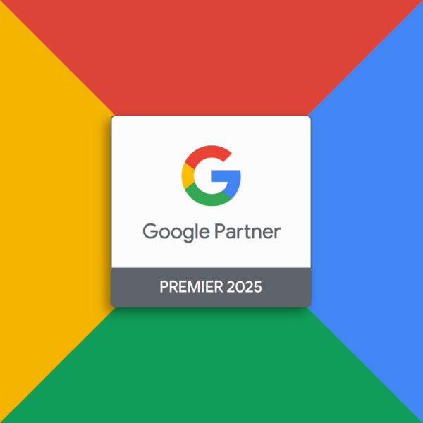 Google Partner Premier 2025 certification badge representing Google cloud and marketing technology partnership