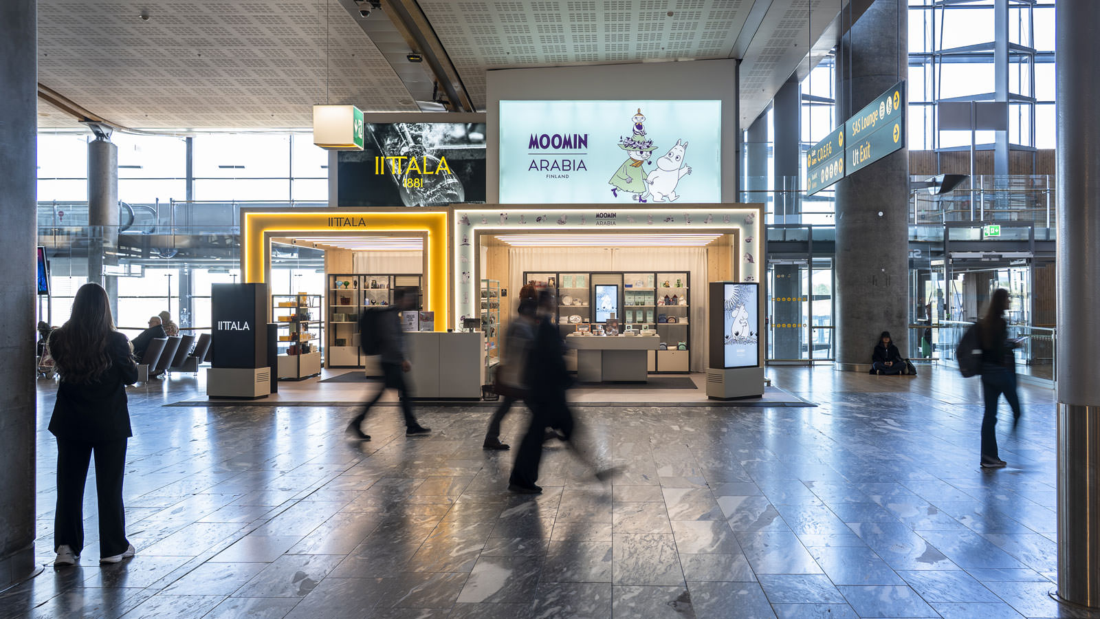 Immersive retail brand environment designed to engage shoppers in a public retail space