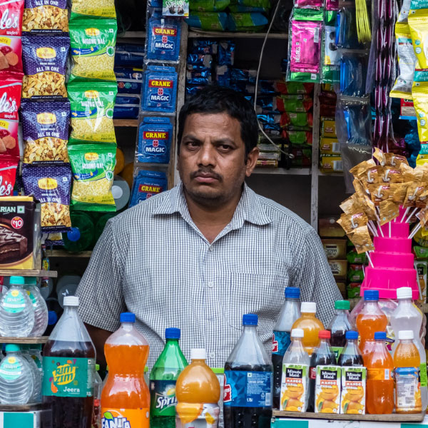 Small independent retail shop selling everyday goods in a traditional trade environment